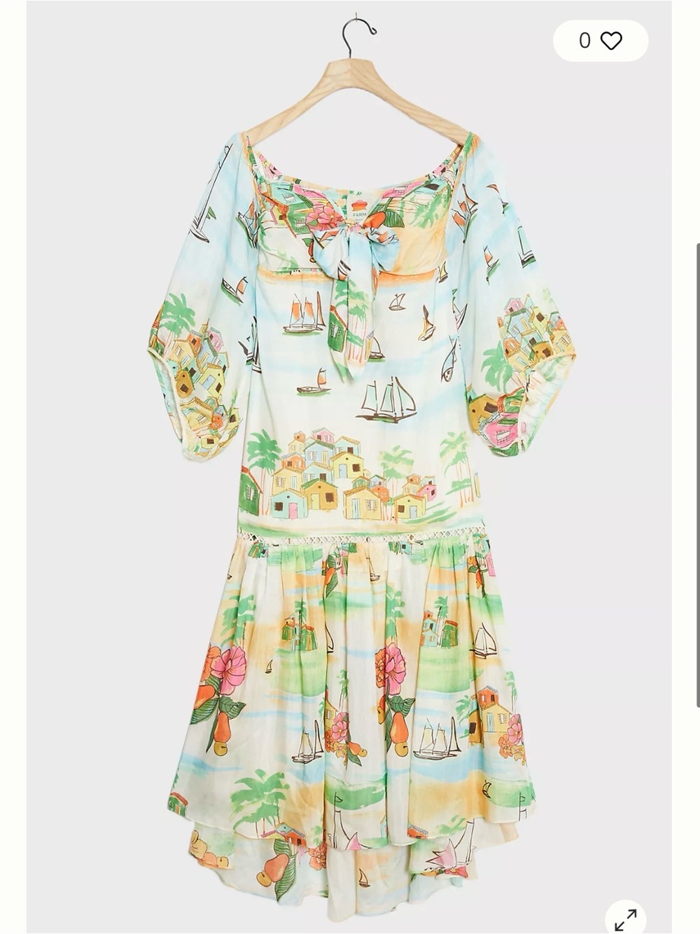 Farm Rio Leilani Off-The-Shoulder Maxi Dress